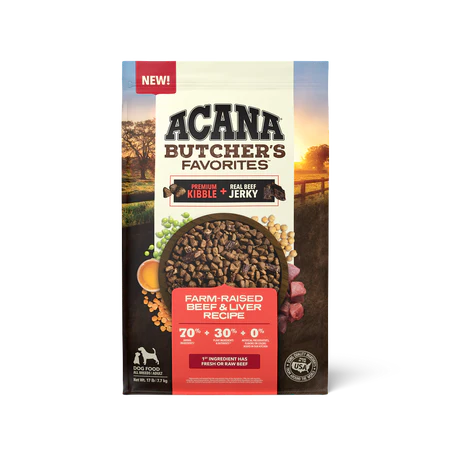 Acana Butcher's Favorites, Farm-Raised Beef & Liver Recipe Dry Dog Food