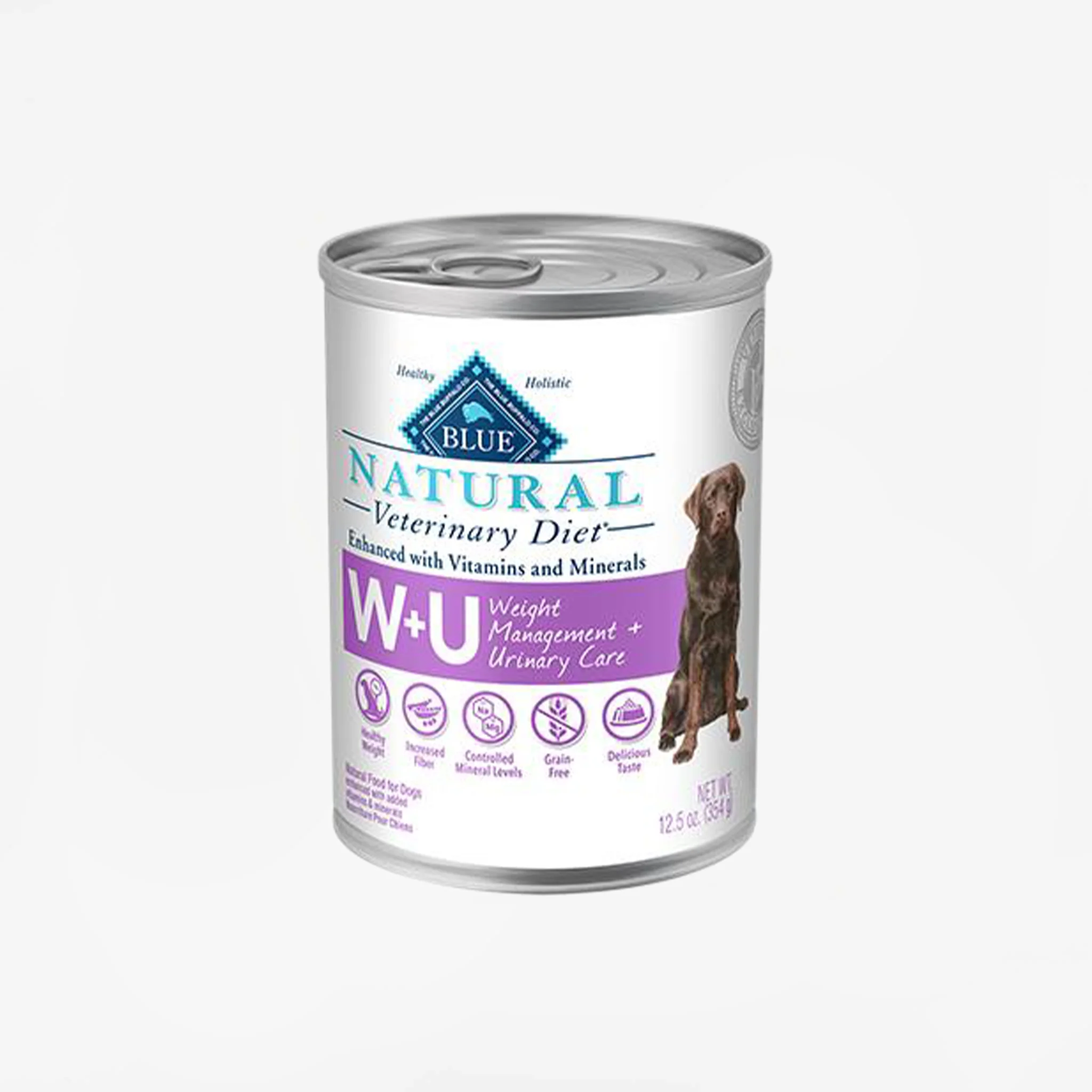 Blue Buffalo Natural Veterinary Diet W+U Weight Management + Urinary Care for Dogs- Canned