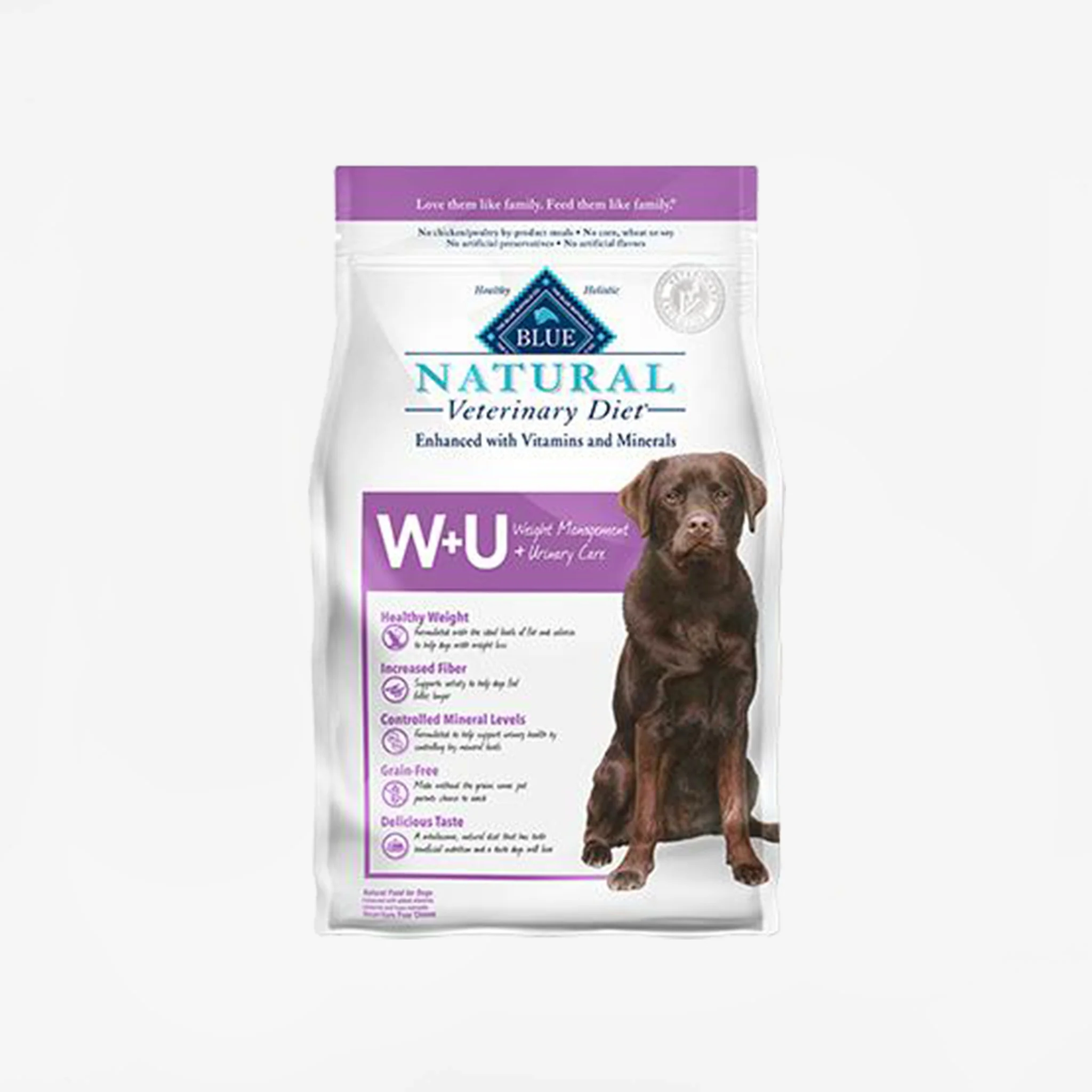 Blue Buffalo Natural Veterinary Diet W+U Weight Management + Urinary Care for Dogs - Dry - Image 2
