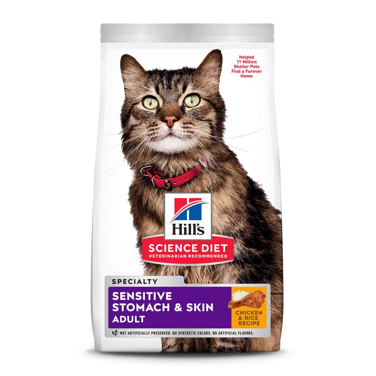 Hill's Science Diet Adult Sensitive Stomach & Skin - Cat Food - Image 2